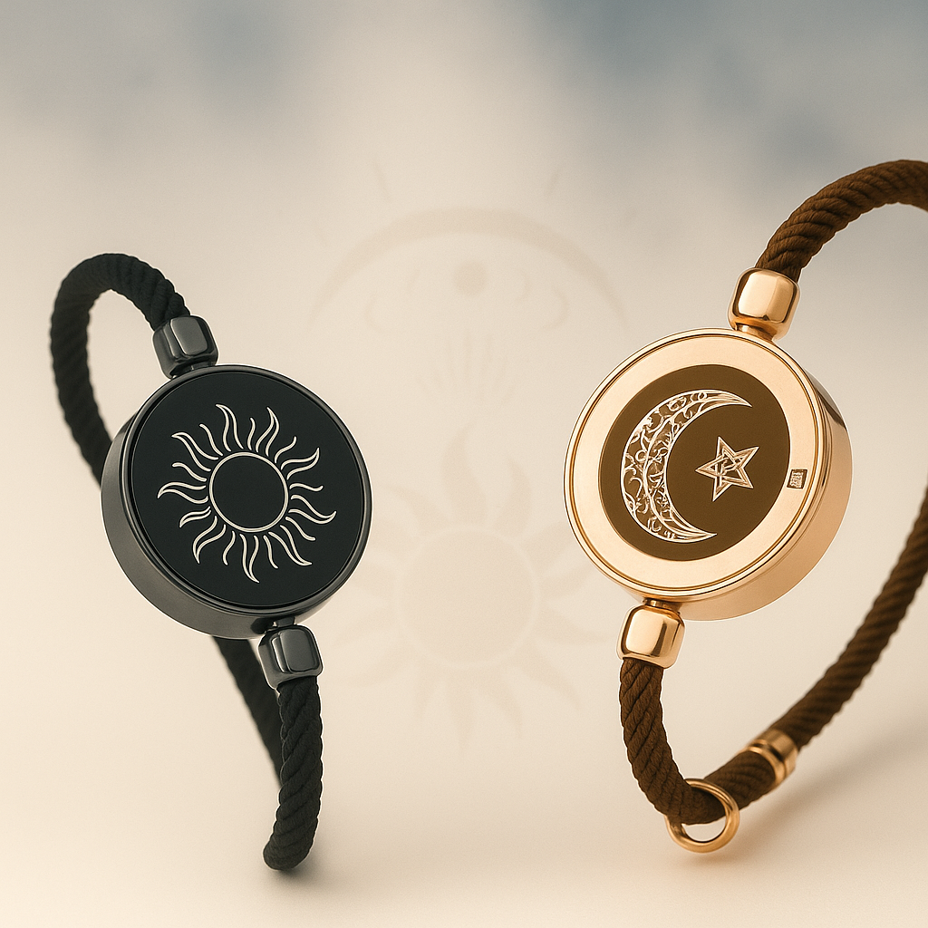 XO Charms Pulseras Toca Sol y Luna con Tobillera de Milán