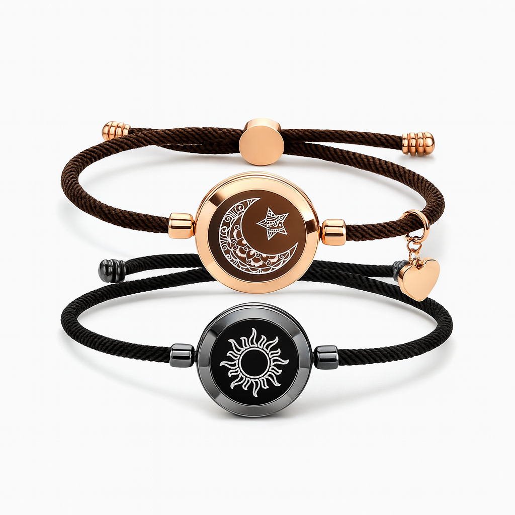 XO Charms Pulseras Toca Sol y Luna con Tobillera de Milán